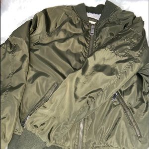 Olive Green Bomber Jacket
